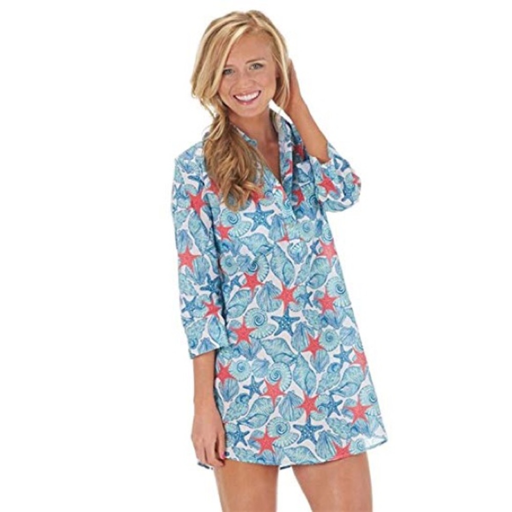 Mudpie tunic in shells pattern